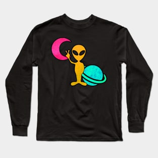 Alien in Space Long Sleeve T-Shirt